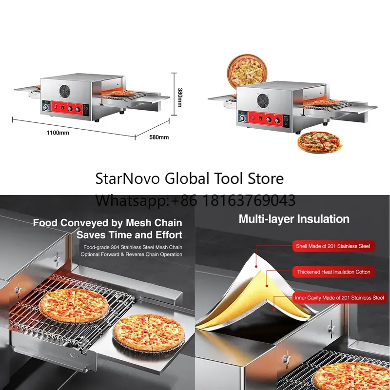 Pizza Conveyor Oven - 2026 Hot！ Conveyor Belt Pizza Oven