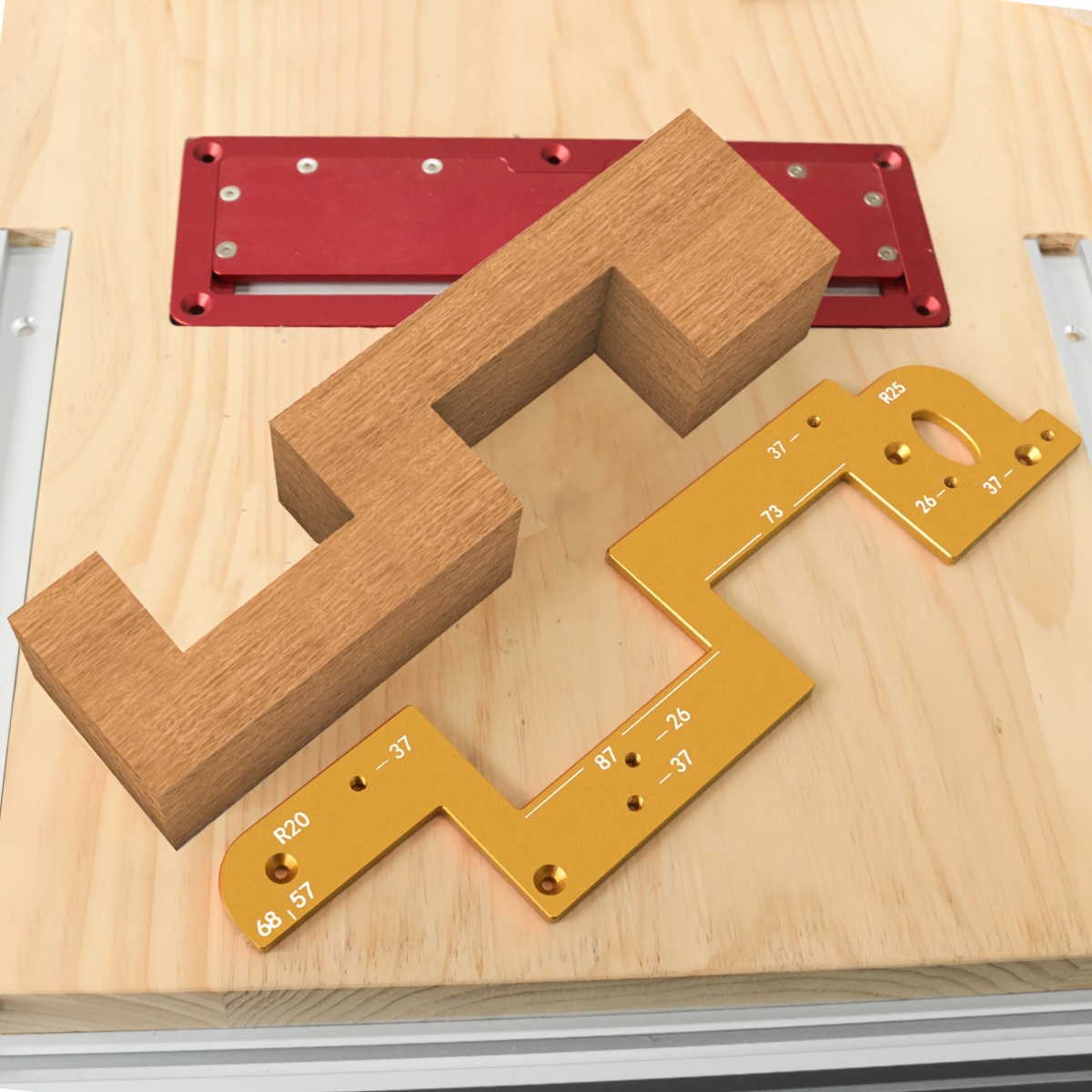Commercial Kitchen Layout - Invisible Handle Slotting Template - Aluminum