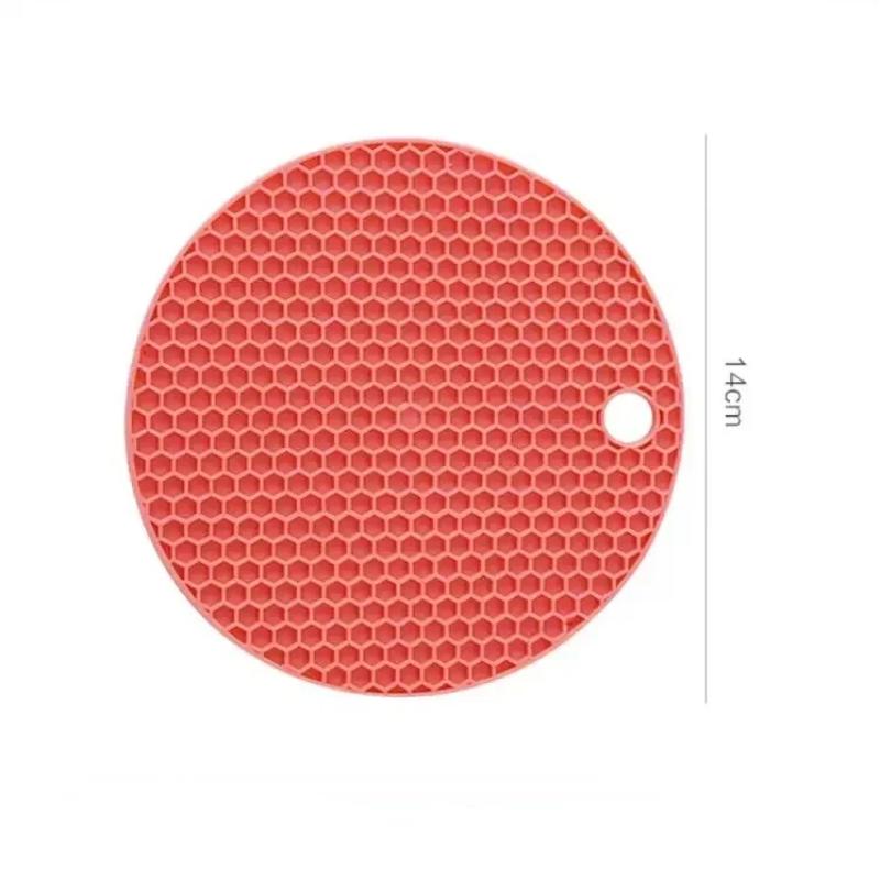 Commercial Kitchen Table - Heat Resistant Honeycomb Silicone Trivet Mat