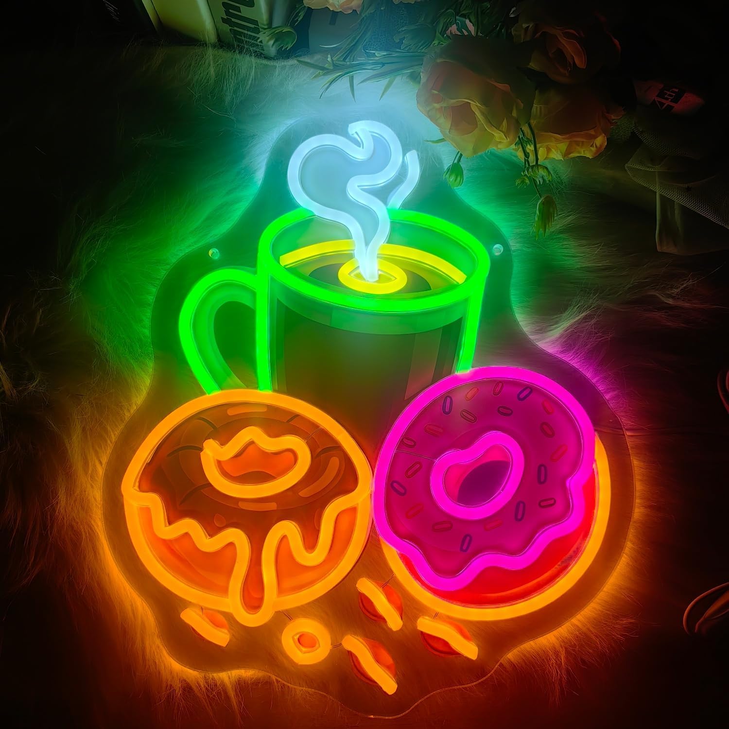 Donuts LED Neon Sign USB Power - đánh giá và giá Commercial Kitchen Walls