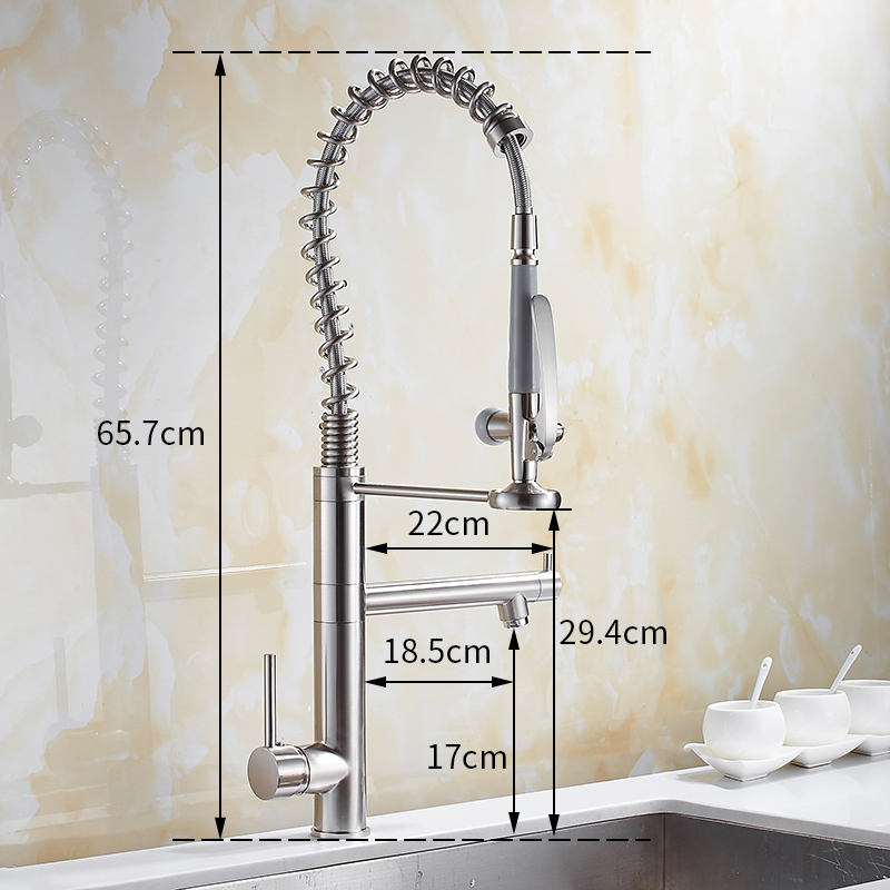 Vòi Bếp Chrome Đồng Thau Cao V - đánh giá và giá Commercial Kitchen Taps