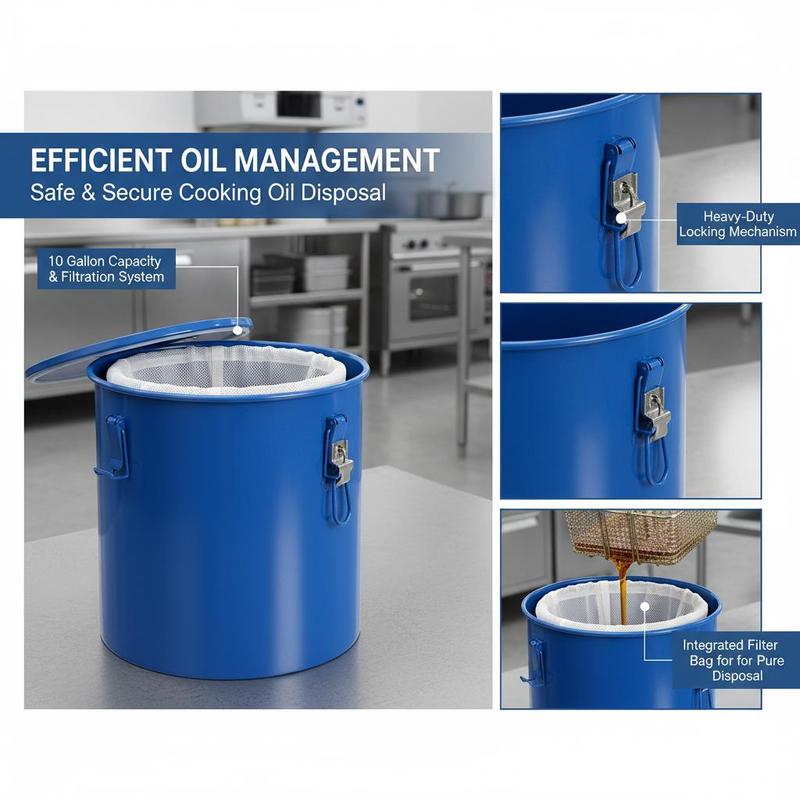 Carbon Steel Oil Disposal Cont - đánh giá và giá Commercial Kitchen Oil Disposal