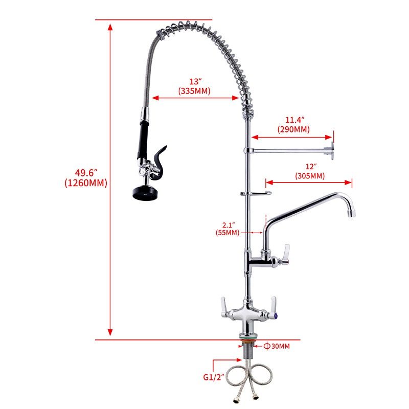 Pre Rinse Sprayer Commercial K - đánh giá và giá Commercial Kitchen Taps