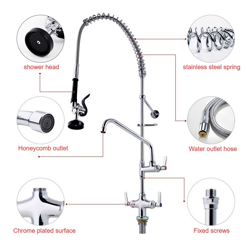 Pre Rinse Sprayer Commercial K - đánh giá và giá Commercial Kitchen Taps