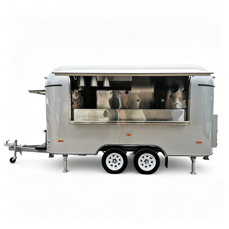 Stainless Steel Food Trailer M - đánh giá và giá Commercial Kitchen Layout