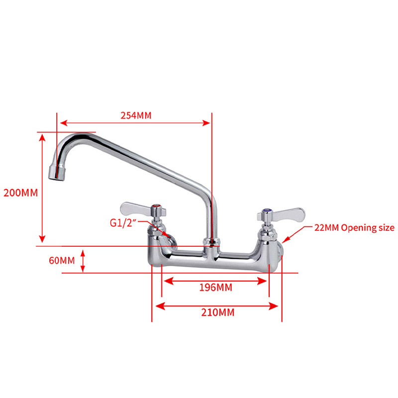 Commercial Kitchen Dual Hand 3 - đánh giá và giá Commercial Kitchen Taps