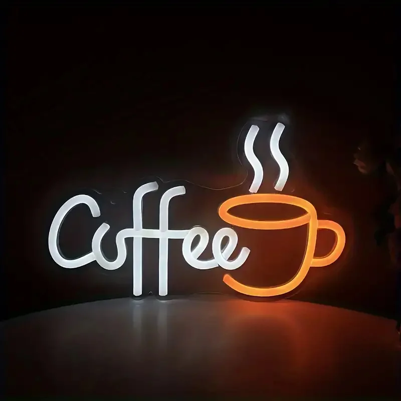 Coffee Cup Designed Neon Sign  - đánh giá và giá Commercial Kitchen Walls