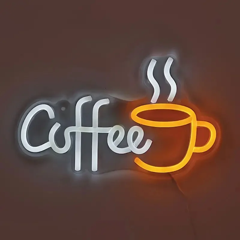 Coffee Cup Designed Neon Sign  - đánh giá và giá Commercial Kitchen Walls