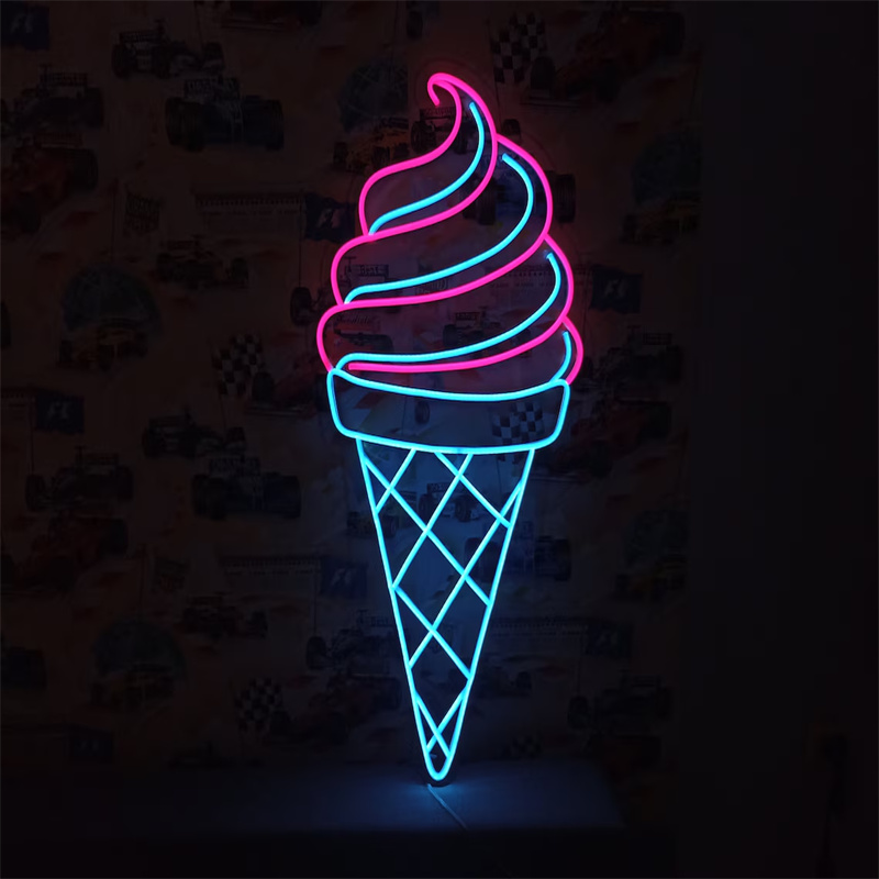 Ice Cream LED Neon Light | Wal - đánh giá và giá Commercial Kitchen Walls