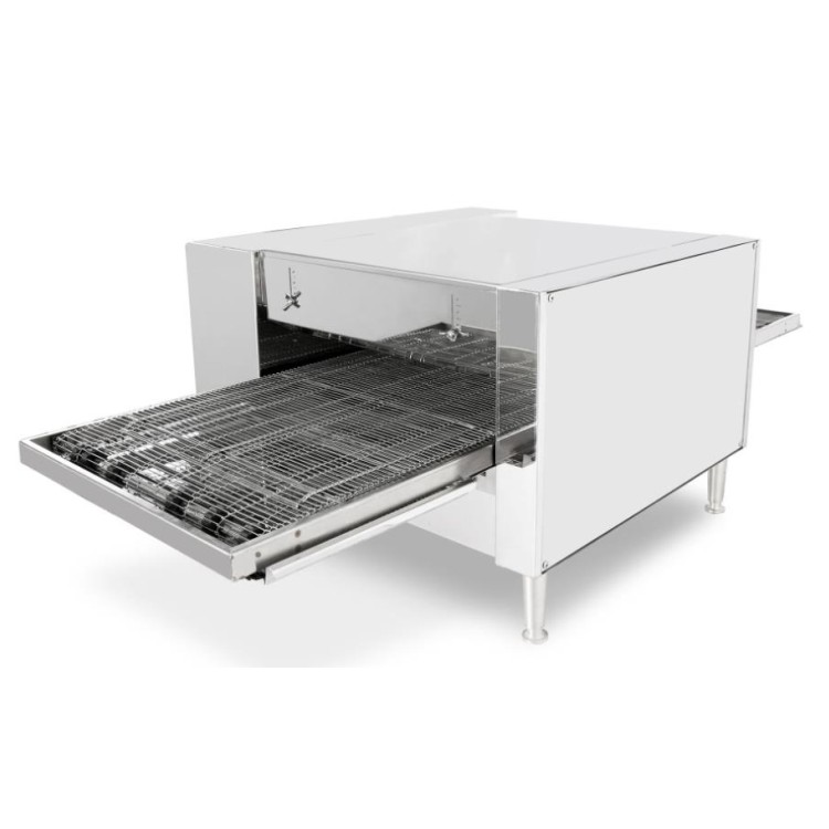 Chain Electric Pizza Bread Bak - đánh giá và giá Pizza Conveyor Oven