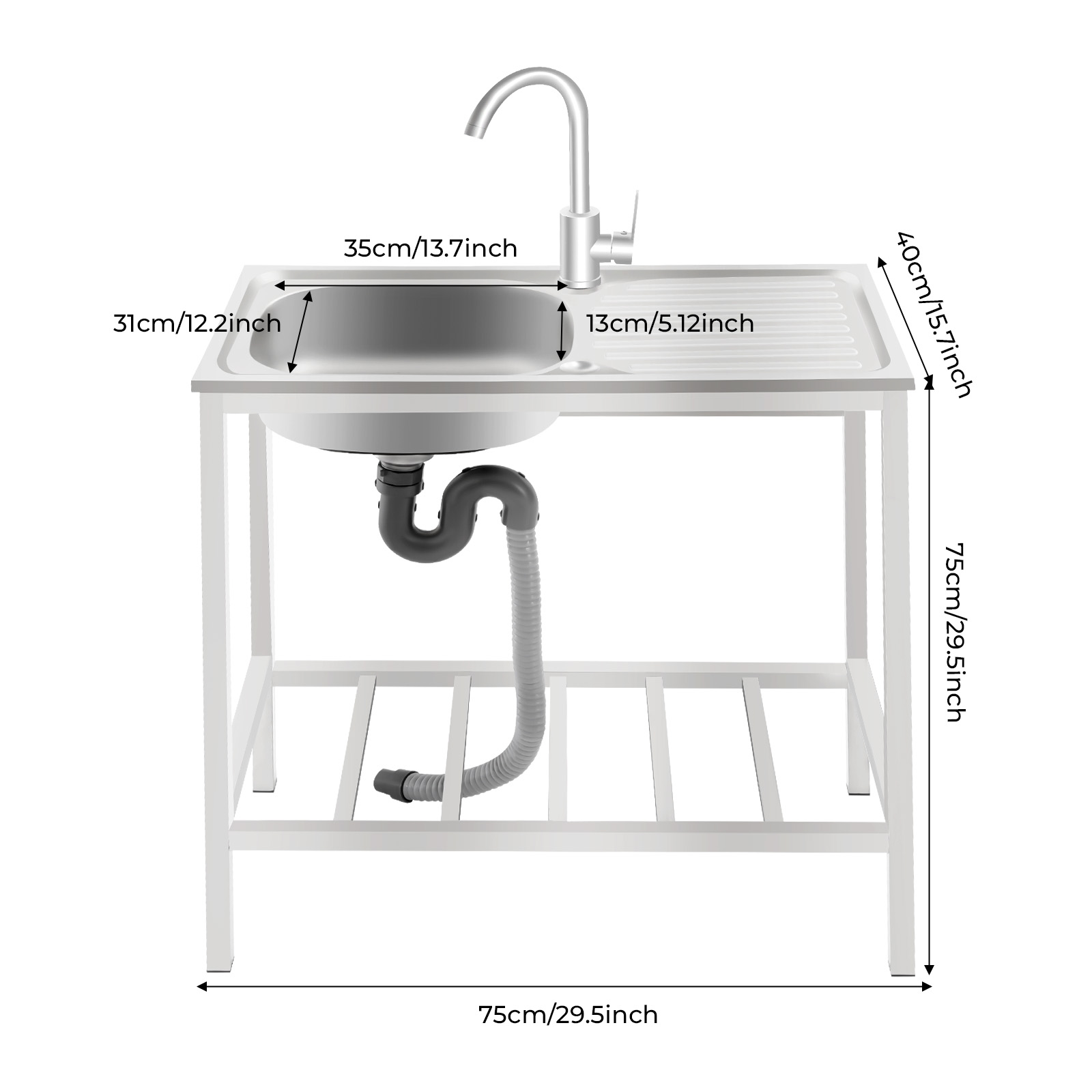 Utility Sink, Free Standing St - đánh giá và giá Commercial Kitchen Taps