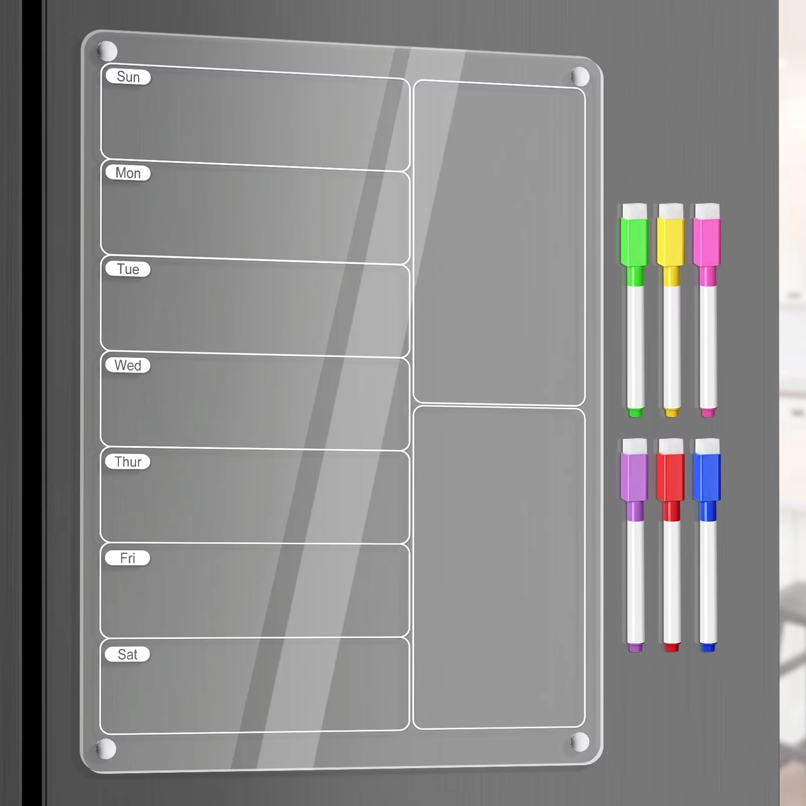 Acrylic Meal Planner Magnetic  - đánh giá và giá Commercial Kitchen Layout