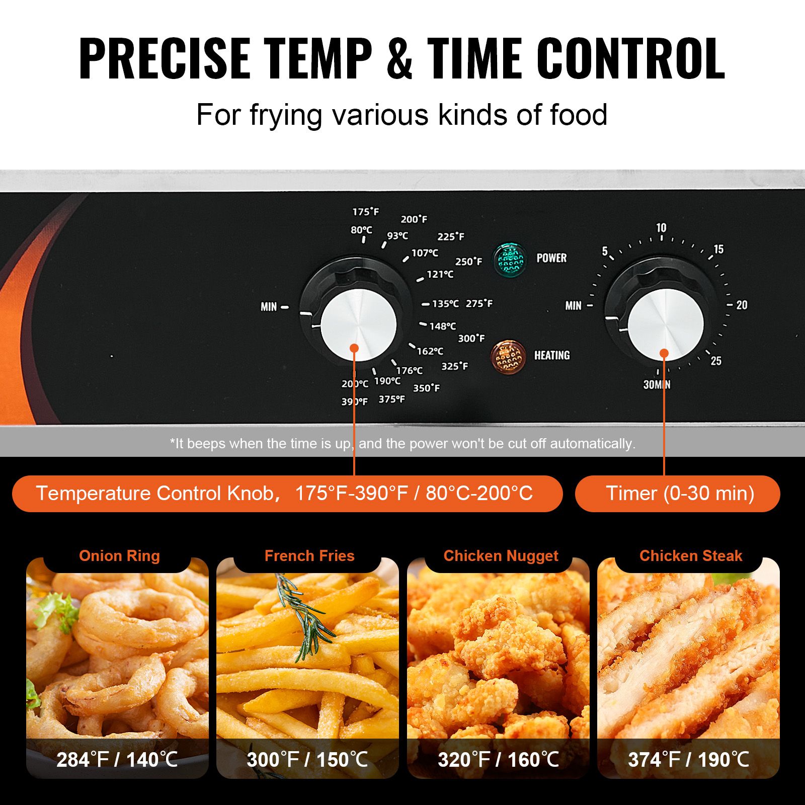 Commercial Deep Fryer 3500W, D - đánh giá và giá Commercial Kitchen Use