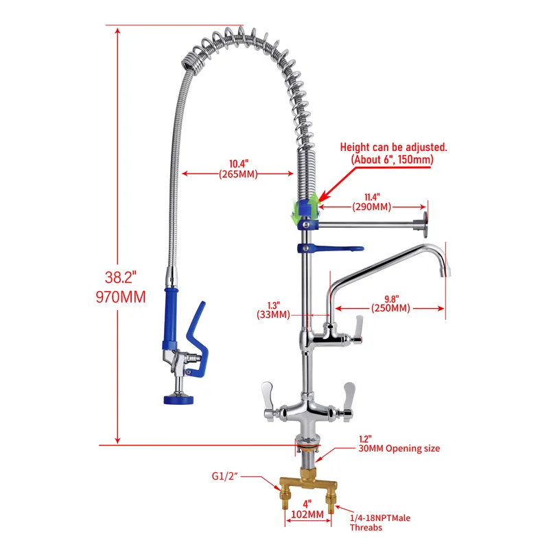 Commercial Kitchen Restaurant  - đánh giá và giá Commercial Kitchen Taps