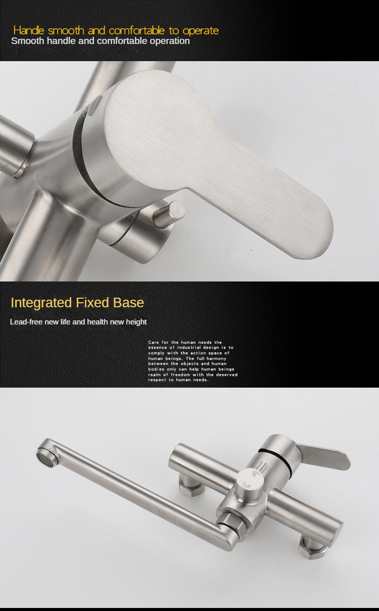 Brushed Nickel Wall Mount Sink - đánh giá và giá Commercial Kitchen Taps